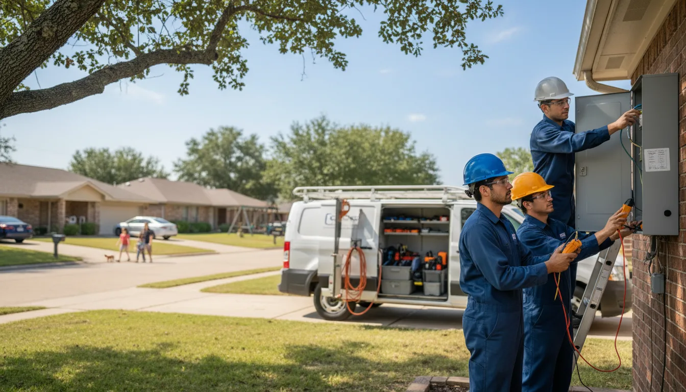 Certified electrician providing emergency electrical services in Rockport, TX